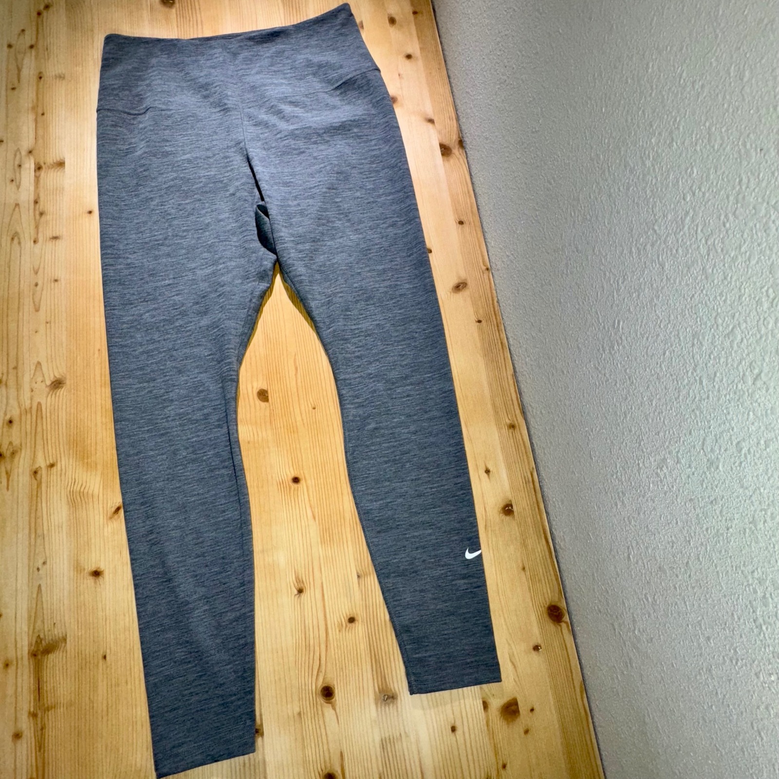 Nike Dri-Fit Leggings Athletic Workout Running High Rise Gray Size L Atheisure